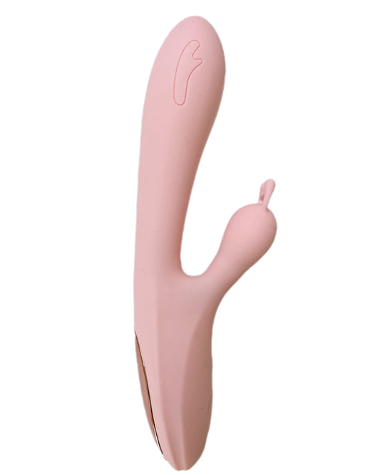Curved Dual-Stimulation Silicone Rabbit Vibrator