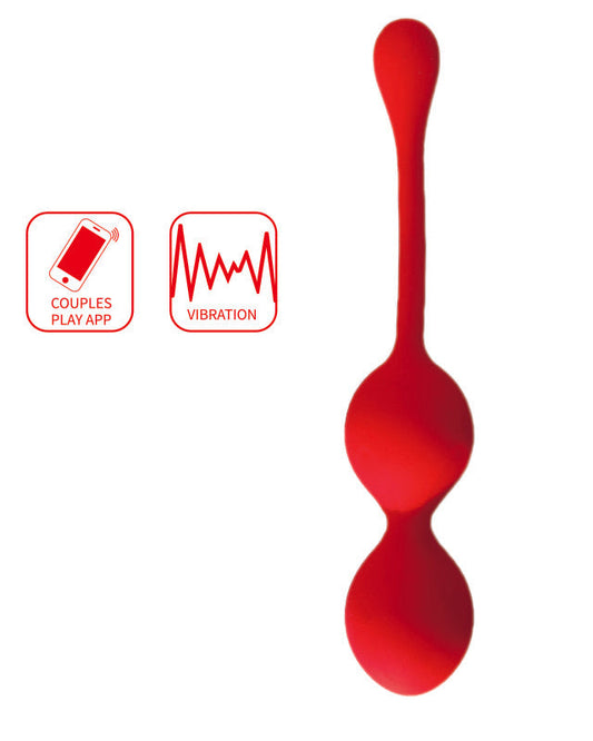 App-Controlled Vibrating Kegel Balls – Dual Silicone Pelvic Trainer for Couples