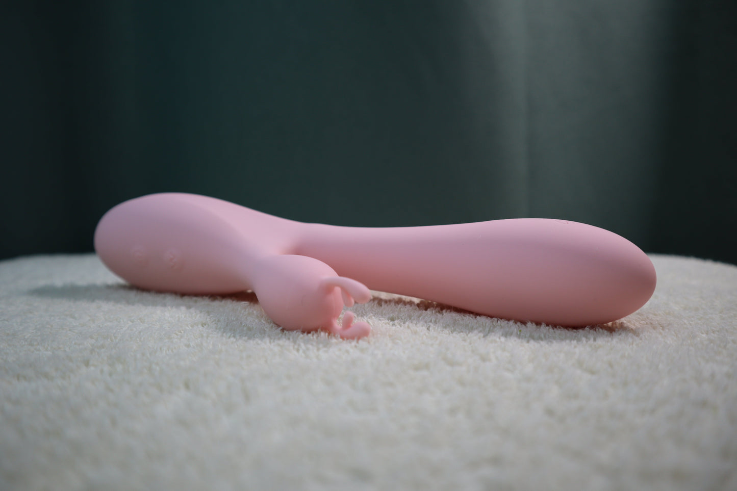 Curved Dual-Stimulation Silicone Rabbit Vibrator