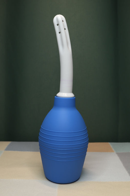 Angled Nozzle Anal Douche – Soft Squeeze Bulb with Multi-Hole Tip