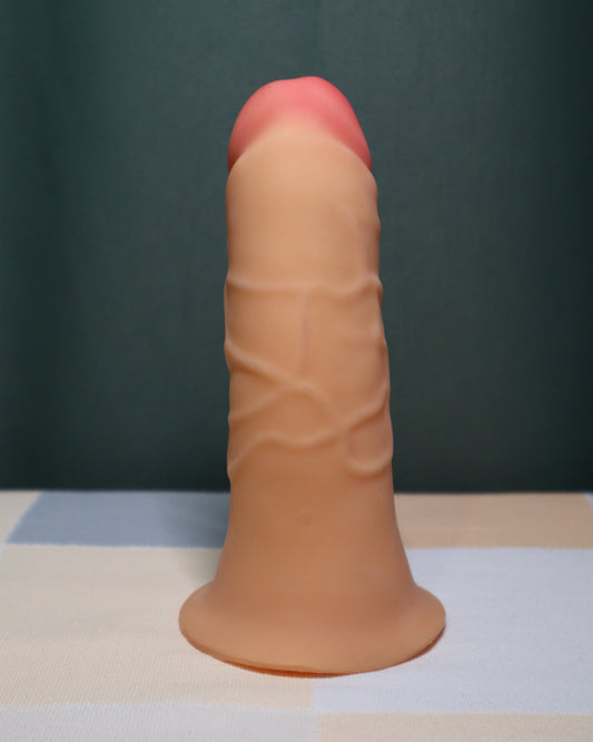 Strap-On Dildo A – Smooth Curve Tip with Subtle Veins 19 x 5.5 cm